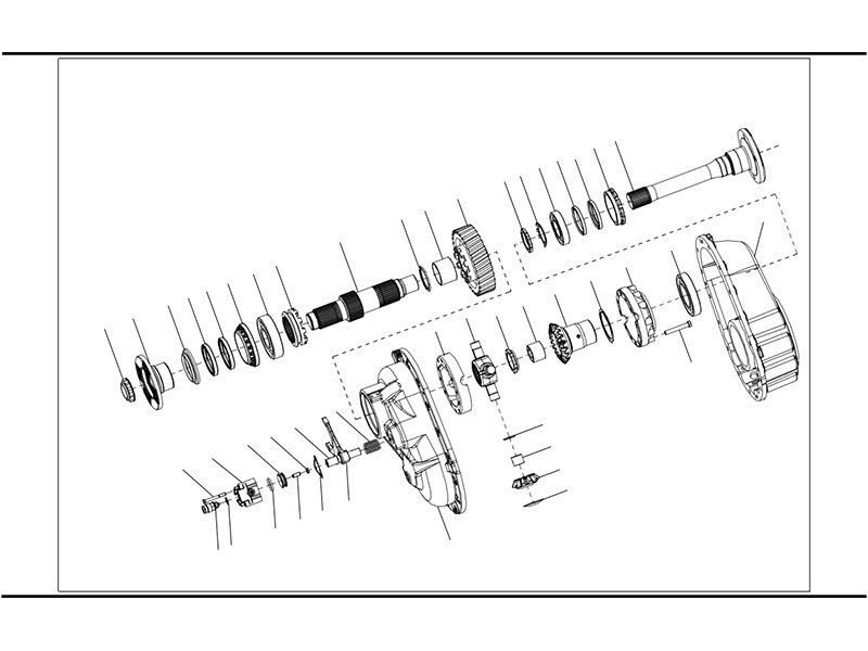 Shacman F2000&F3000 Double Stage Deceleration Drive Mid Axle Section