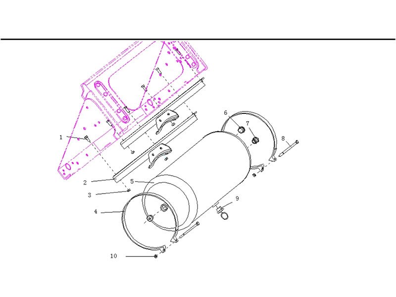 Shacman F2000&F3000 Air Tank Fixing
