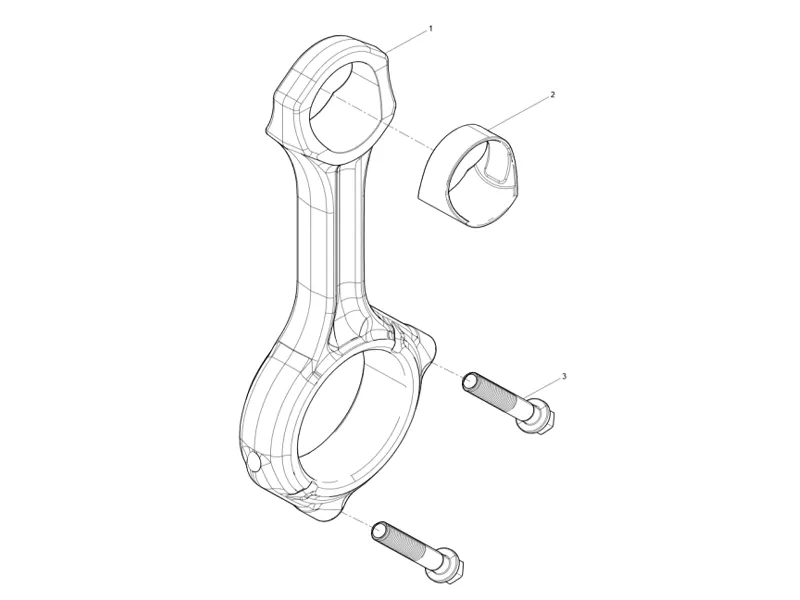 Shacman WP10 Connecting Rod Assembly