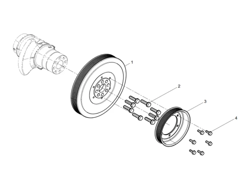 Shacman WP10 Crankshaft Pulley Group