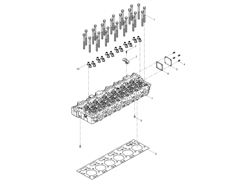 Shacman WP10 Cylinder Head Group