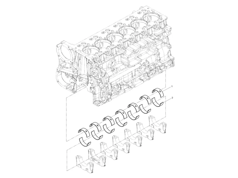 Shacman WP10 Main Bearing Group