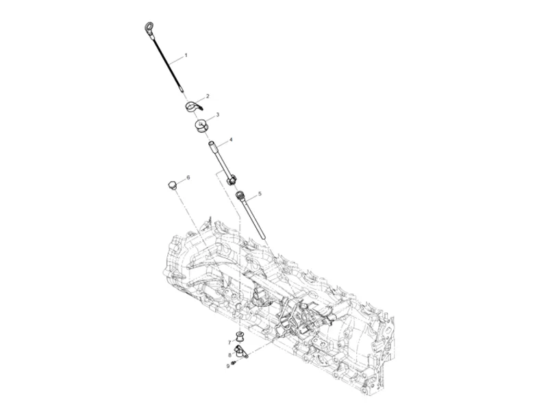 Shacman WP10 Oil Dipstick Group