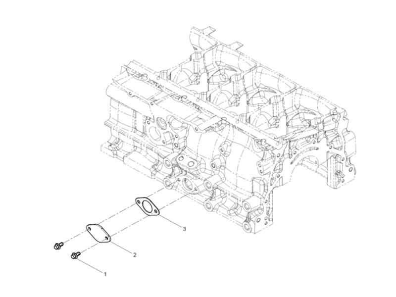 Shacman WP10 Oil Filling Pipe Group