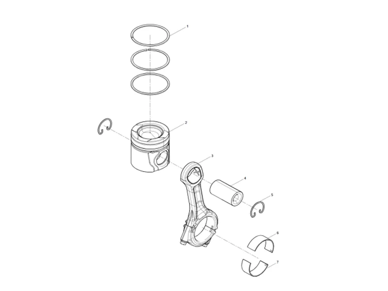 Shacman WP10 Piston and Connecting Rod Group