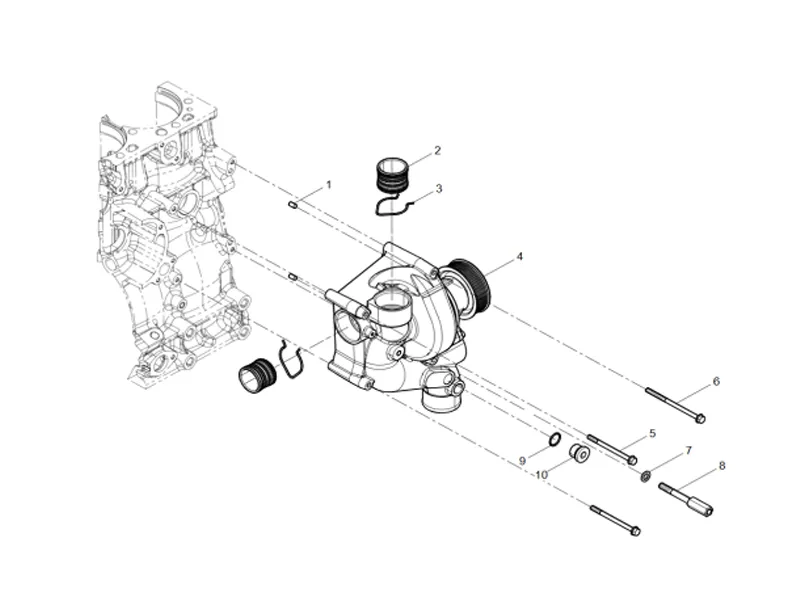 Shacman WP10 Water Pump Group