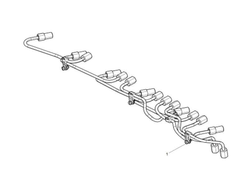 Shacman WP10 High Pressure Fuel Pipe Group