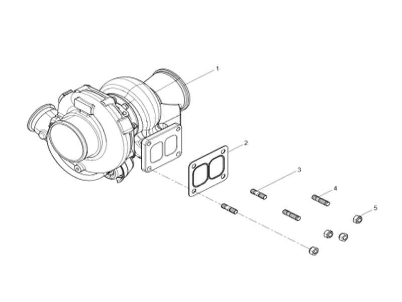 Shacman WP10 Turbocharger Group