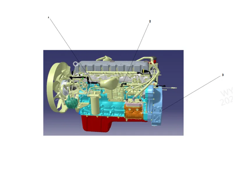 Shacman X5000 Engine assembly