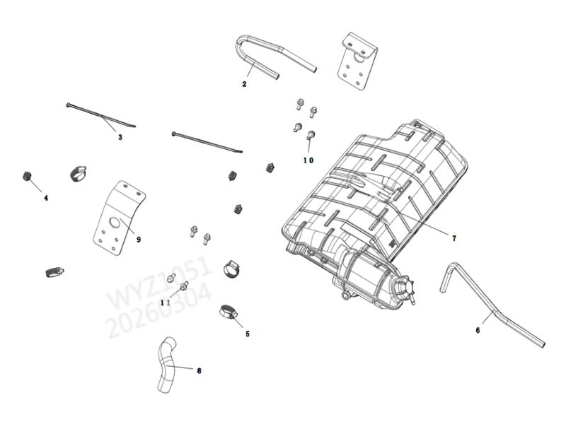 Shacman X5000 Expansion Tank