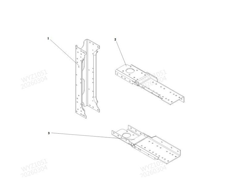 Shacman X5000 Front Accessories Of Frame - complete front end components