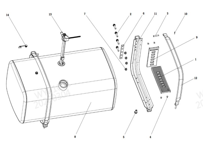 Shacman X5000 Fuel Supply System