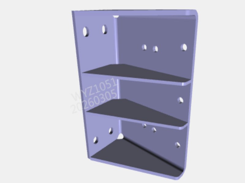 Shacman X5000 Support Corner Plate-F-Four Hole-250-Height=240