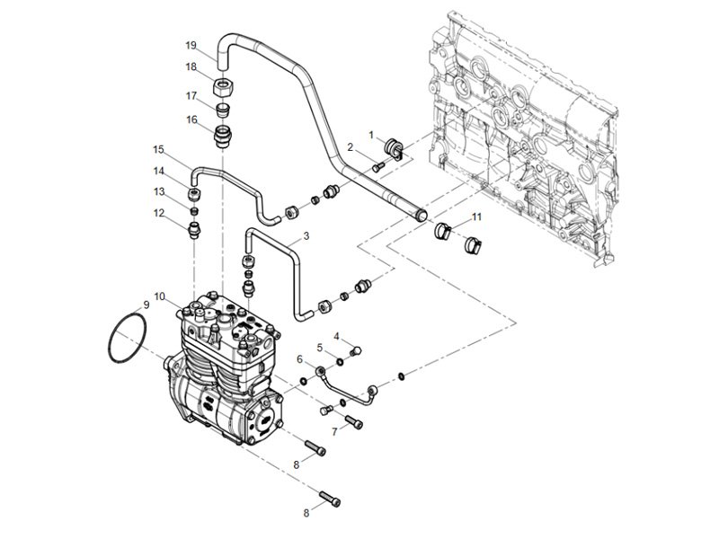 Shacman WP12 Air Compressor Group