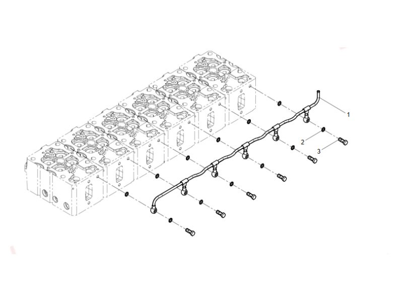 Shacman WP12 Air Discharging Pipe Group