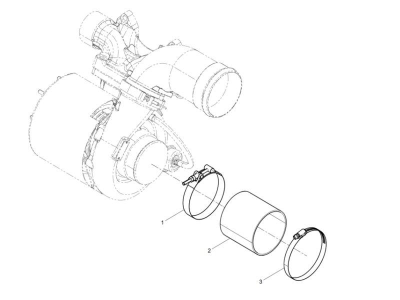 Shacman WP12 Compressor Pipe Group