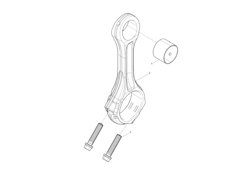 Shacman WP12 Connecting Rod Assembly