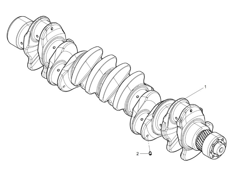 Shacman WP12 Crankshaft Assembly