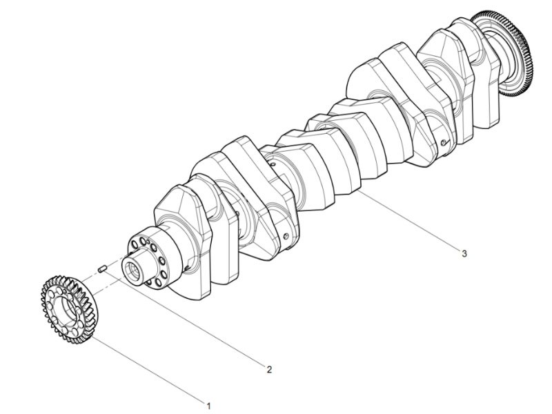 Shacman WP12 Crankshaft Group