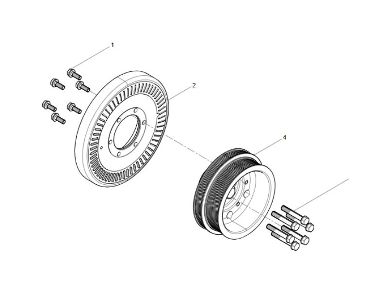 Shacman WP12 Crankshaft Pulley Group