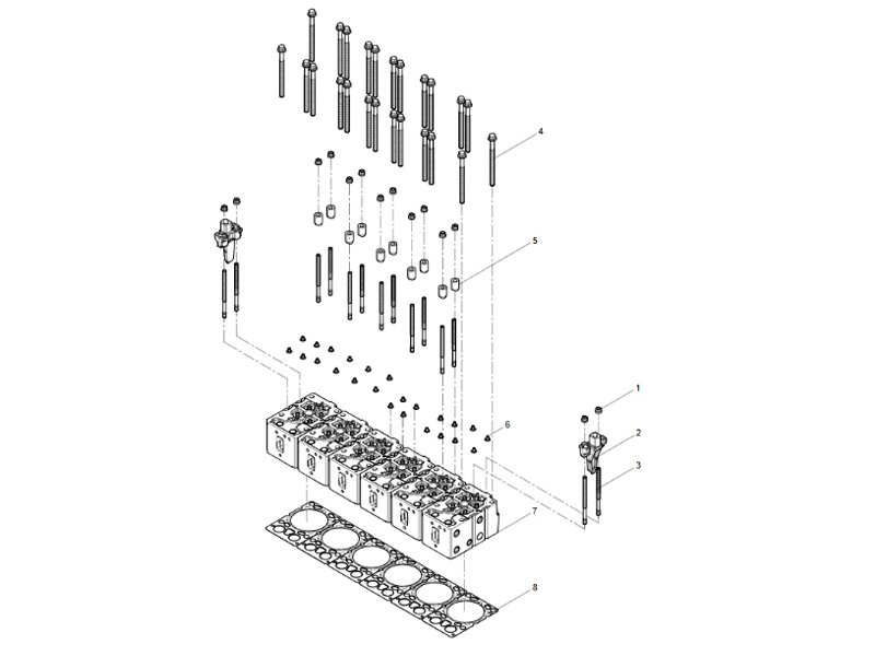 Shacman WP12 Cylinder Head Group