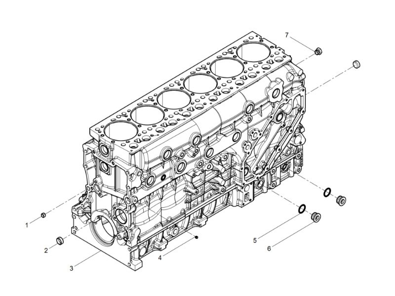 Shacman WP12 Engine Block Assembly