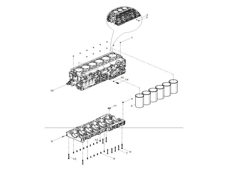 Shacman WP12 Engine Block Group