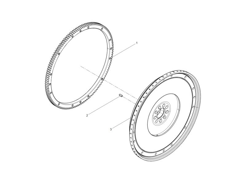 Shacman WP12 Flywheel Assembly