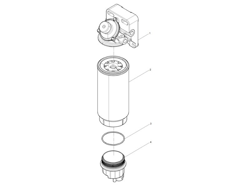 Shacman WP12 Fuel Coarse Filter