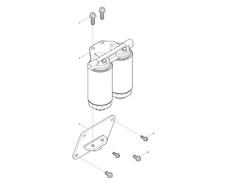 Shacman WP12 Fuel Filter Group