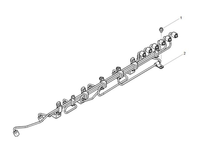 Shacman WP12 High Pressure Fuel Pipe Group