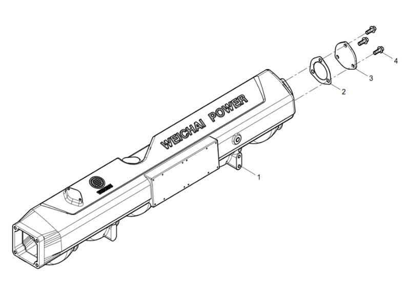 Shacman WP12 Intake Manifold Assembly