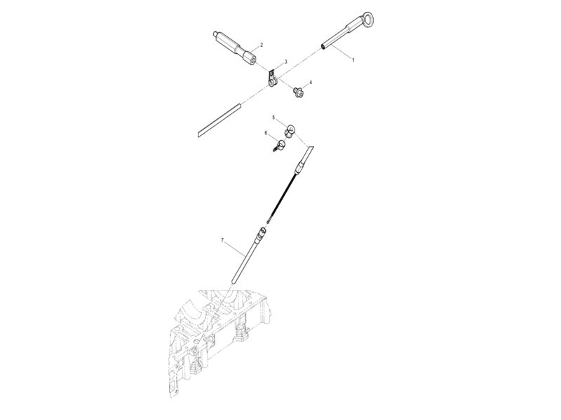 Shacman WP12 Oil Dipstick Group
