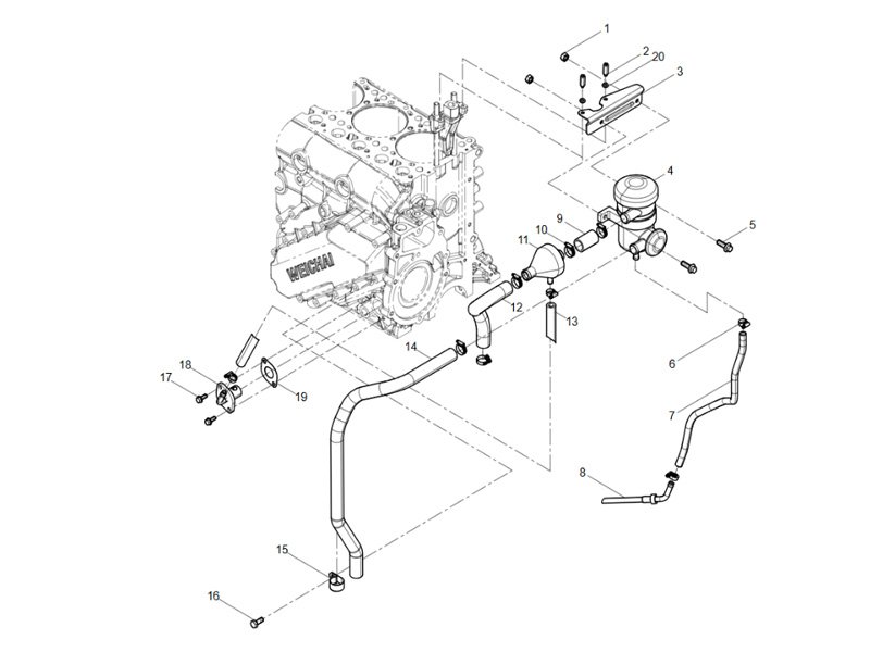 Shacman WP12 Oil-Gas Separator Group