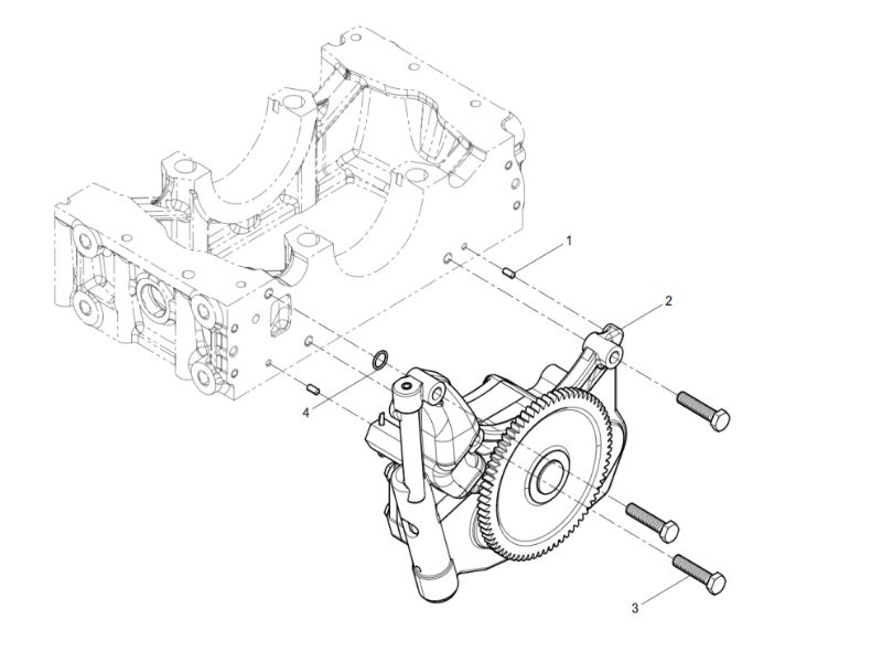 Shacman WP12 Oil Pump Group
