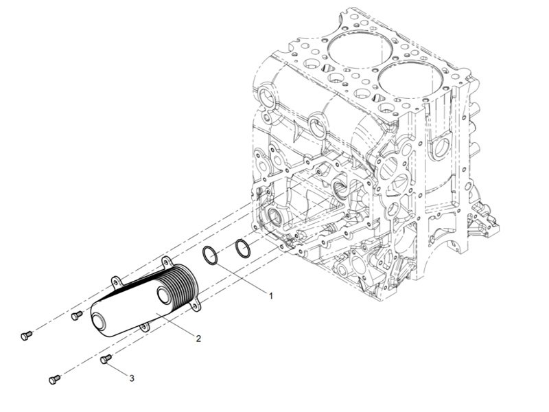 Shacman WP12 Oil cooler Group