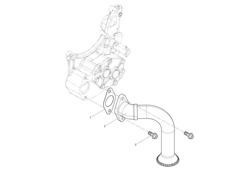 Shacman WP12 Oil suction strainer Group