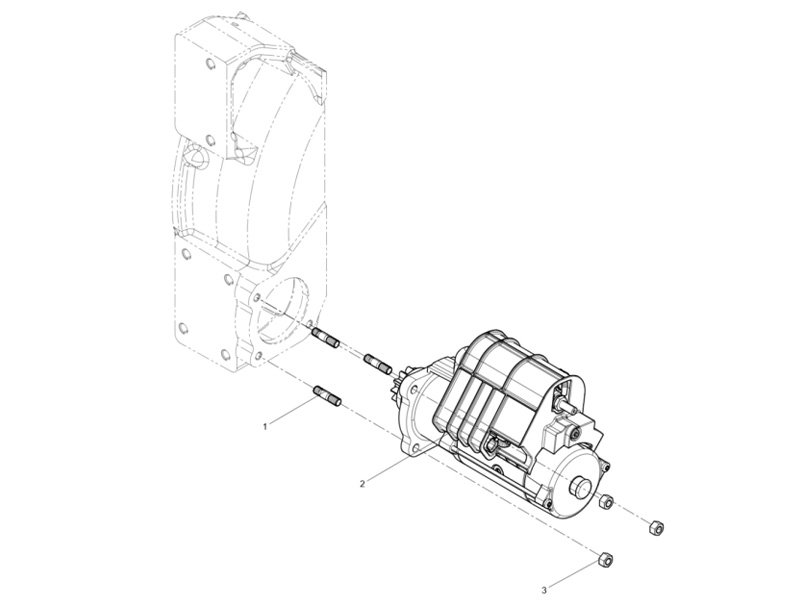 Shacman WP12 Starter Motor Group
