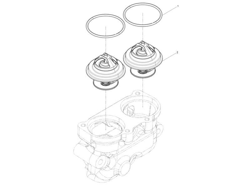 Shacman WP12 Thermostat Group