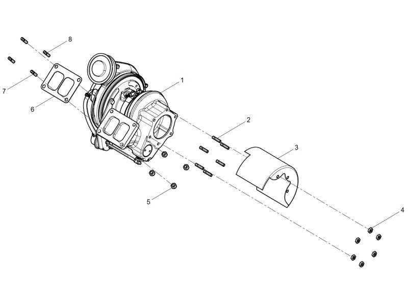 Shacman WP12 Turbocharger Group
