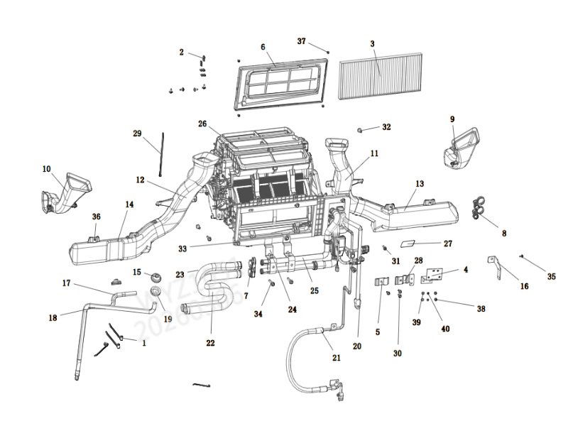 Shacman X5000 A-C Cab Components
