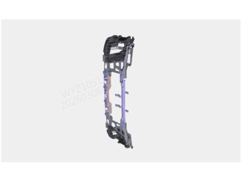 Shacman X5000 Bumper Frame Sub Assembly complete kit with frames, brackets, fasteners