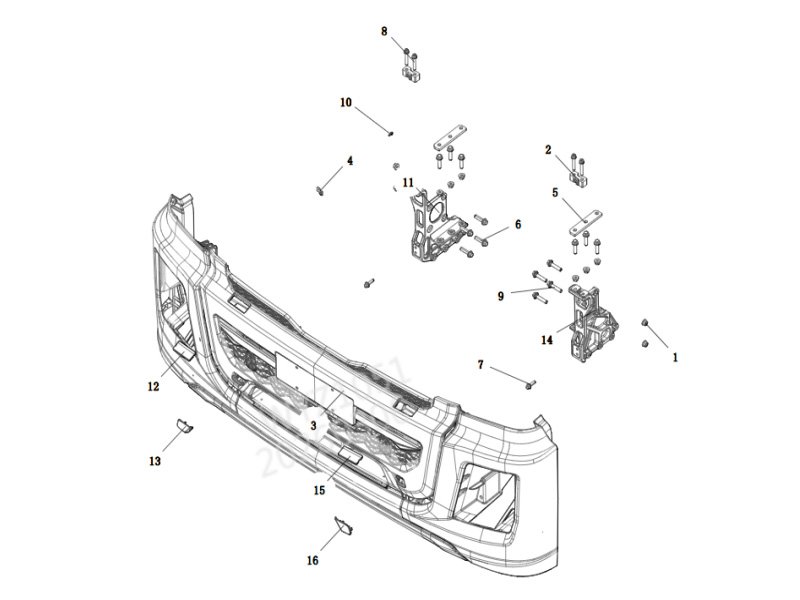 Shacman X5000 Bumper