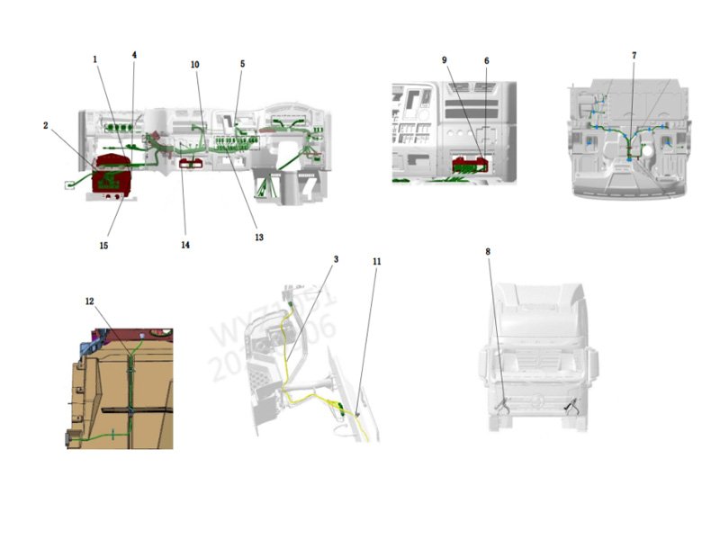 Shacman X5000 Cab Basic Wiring Harness