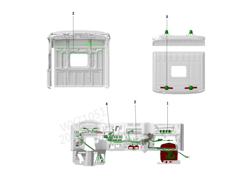 Shacman X5000 Electrical Appliances Additional Harness