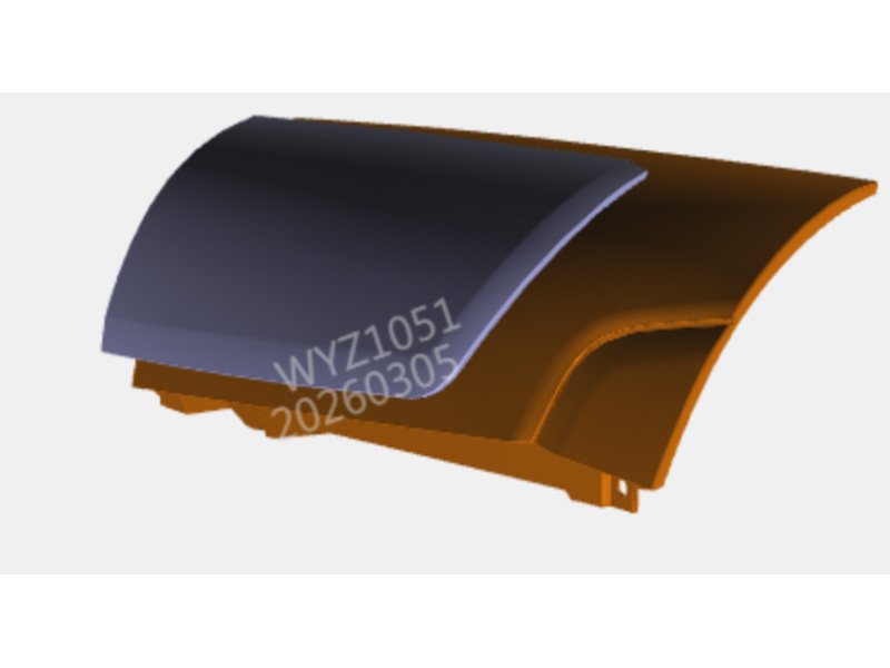 Shacman X5000 Right Spoiler Angle Plate Assembly