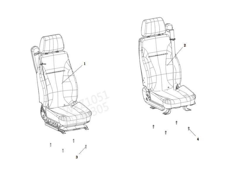 Shacman X5000 Seat Assembly