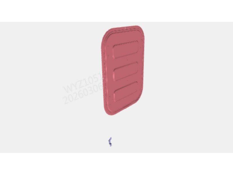 Shacman X5000 Sunroof Cover Welding Assembly (Flat Top)