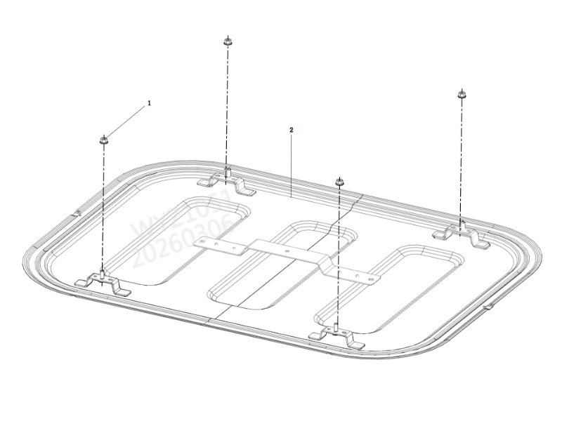Shacman X5000 Sunroof Panel Assembly