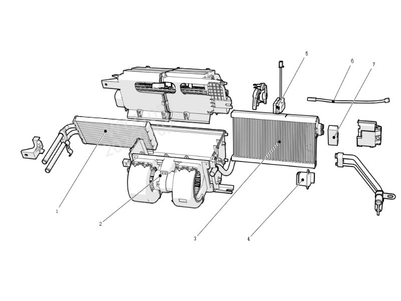 Shacman H3000 4010106-Air Conditioner Unit Assembly (M3000S-External Water Valve)
